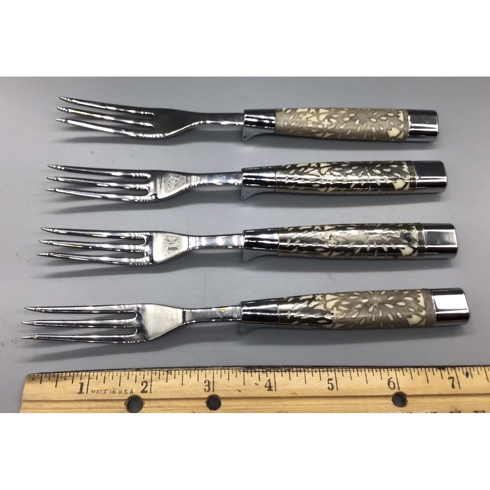 Vintage Carvel Hall Steak Forks Set Of 4 Issues With 2